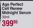 L'oreal Paris Age Perfect Cell Renew Midnight Serum-30ml 