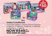 Gabby's Dollhouse Assorted Gabby's Deluxe Room Playsets PT88703,PT88704,PT88705,PT88708,PT88709-Each