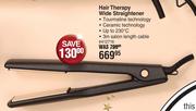 Nicky Clarke Hair Therapy Wide Straightener