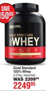 ON Gold Standard 100% Whey Assorted-2.27kg