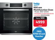 Beko 600mm Multifunction Oven