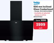 Beko 600mm Inclined Glass Cookerhood