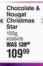 Sally Williams Chocolate & Nougat Christmas Star-115g