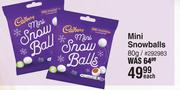 Cadbury Mini Snowballs-80g Each