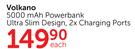 Volkano 5000 Mah Power Bank-Each