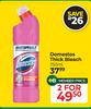 Domestos Thick Bleach-For 2 x 750ml