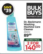Dr. Beckmann Washing Machine Care Cleaner-For 2 x 250ml