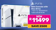 PS5 Slim Console With Disc Drive (850009513)