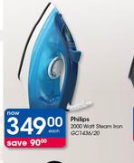 Philips 2000 Watt Steam Iron GC1436/20-Each