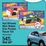 Hot Wheels Mini Maker Kitz Pocket Racer Kit Assorted-Each
