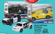 Model Off Road Pull Back Function Vehicles Assorted-Each