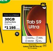 Samsung Galaxy Tab S9 Ultra 5G Enabled (14.6" Screen)-Mobile Internet Platinum