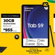 Samsung Galaxy Tab S9 5G Enabled (11" Screen)-Mobile Internet Platinum