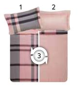 Ashlyn Basic 3 Piece Duvet Cover Sets (Double)