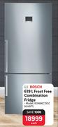 Bsch 619L Frost Free Combination Fridge KGN86CI3OZ 