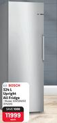 Bosch 324L Upright All Fridge KSV33NI31Z 