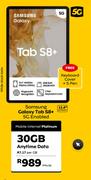 Samsung Galaxy Tab S8+ 5G Enabled-On Mobile Internet Platinum