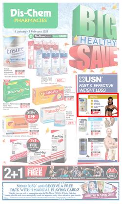 Dis-Chem : Big Healthy Save (15 January - 7 February 2021), page 1