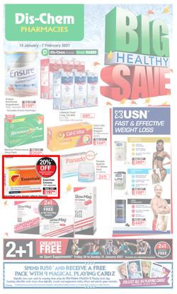 Dis-Chem : Big Healthy Save (15 January - 7 February 2021), page 1