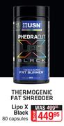 USN Lipo X Black (Thermogenic Fat Shredder)-80 Capsules
