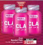Primal CLA Banded Pack Of 3 x 90 Softgel Capsules-Per Pack