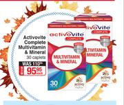Activovite Complete Multivitamin & Mineral (30 Caplets)-Each