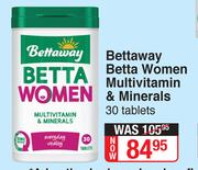 Bettaway Betta Women Multivitamin & Minerals-30 Tablets