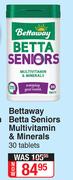 Bettaway Betta Seniors Multivitamin & Minerals-30 Tablets