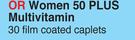 Vital Women 50 Plus Multivitamin-30 Film Coated Caplets