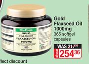 Dis-Chem Gold Flaxseed Oil 1000 mg-365 Softgel Capsules