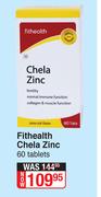 Fithealth Chela Zinc-60 Tablets