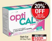Opti-Cal 30 Day Pack-Per Pack