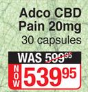 Adco CBD Pain 20mg-30 Capsules