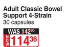 ProbiFlora Adult Classic Bowel Support 4 Strain-30 Capsules