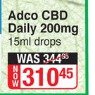 Adco CBD Daily 200mg Drops-15ml