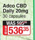 Adco CBD Daily 20mg-30 Capsules