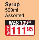 Bioplus Syrup Assorted-500ml 