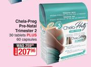 Chela-Preg Pre Natal Trimester 2-30 Tablets Plus 60 Capsules