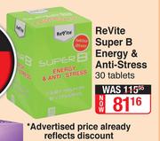 Revite Super B Energy & Anti Stress-30 Tablets