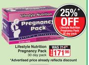 Lifestyle Nutrition Pregnancy Pack 30 Day Pack
