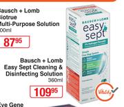 Bausch + Lomb Easy Sept Cleaning & Disinfecting Solution-360ml