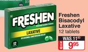 Freshen Bisacodyl Laxative-12 Tablets