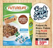 Future Life Bran + Flakes 910g Plus Probiotics 10 Capsules
