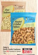 Gaby's Earth Foods Cashews Raw Or Roasted & Salted-1kg Each