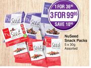 NuSeed Snack Packs Assorted-5 x 30g