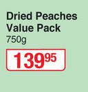 Lifestyle Food Dried Peaches Value Pack-750g