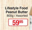 Lifestyle Food Peanut Butter Assorted-800g