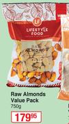 Raw Almonds Value Pack-750g 
