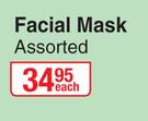 Beauty Treats Facial Mask Assorted-Each