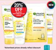 Garnier Even & Matte Gentle Cleansing Foam-100ml